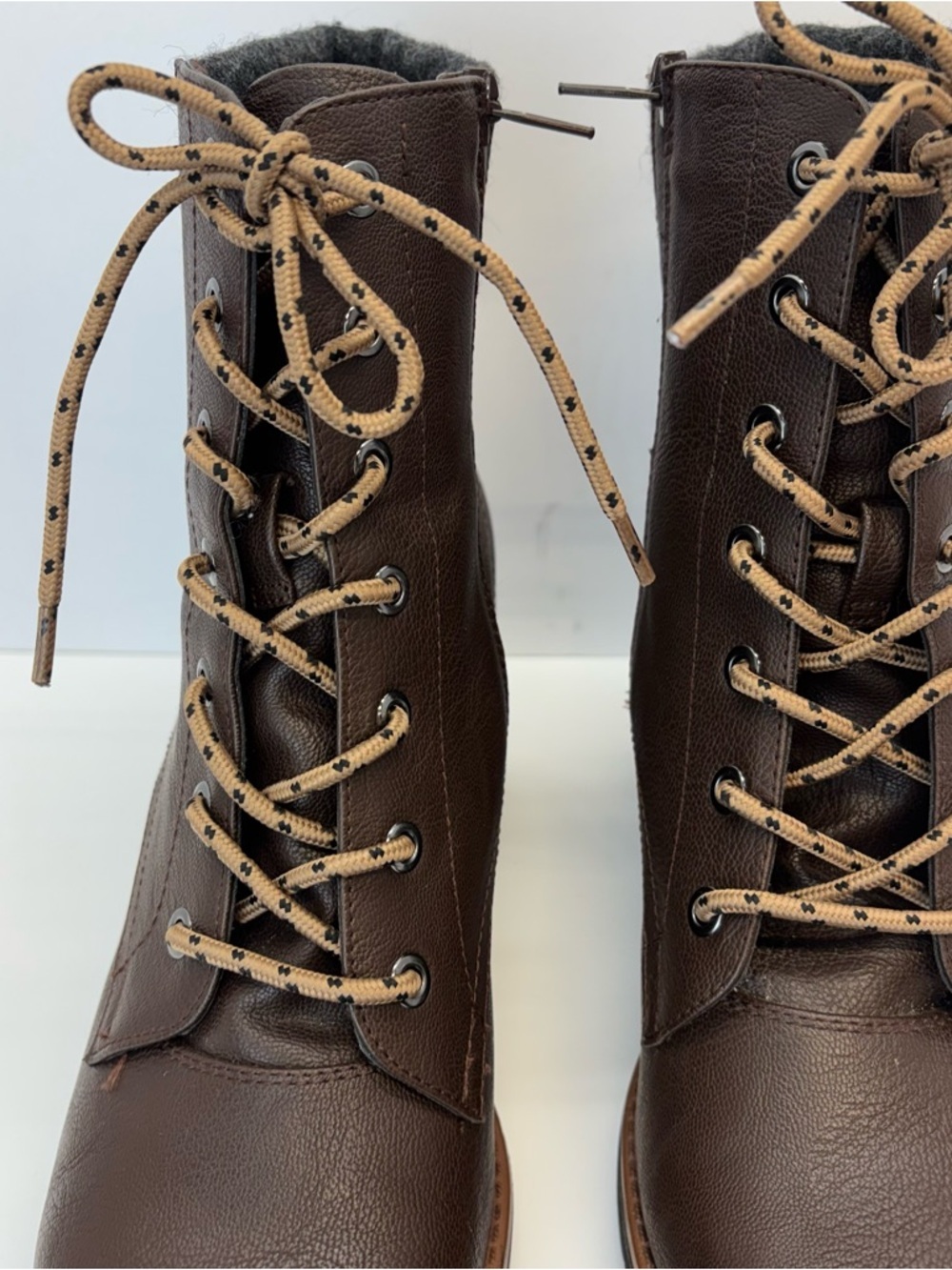 Naturalizer Madalynn Brown Lace-Up Boots Women Size 11 M Vegan Leather - Picture 4 of 9